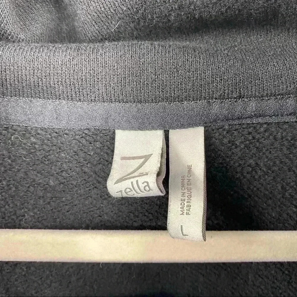 Z by Zella Full Effect Women's Black Zip Activewear Casual Sweater Size L - Picture 14 of 14